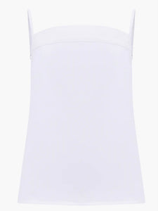 Off White Denim Tie Back Top By Great Plains
