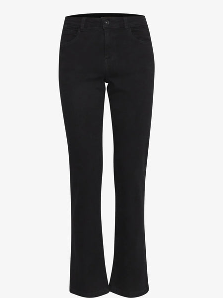 Black Lola Denim Kick Flare Jeans by B.Young