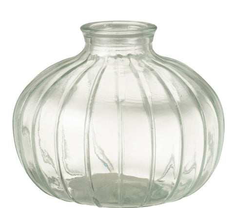 Squat Glass Vase
