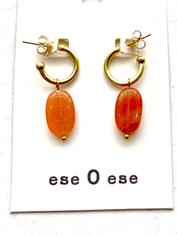 Orange Candy Earrings by Ese O Ese