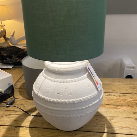 Neutral Shade Large Ceramic  Lamp