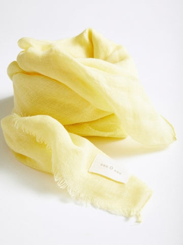 Yellow Linen Scarf by Ese O Ese
