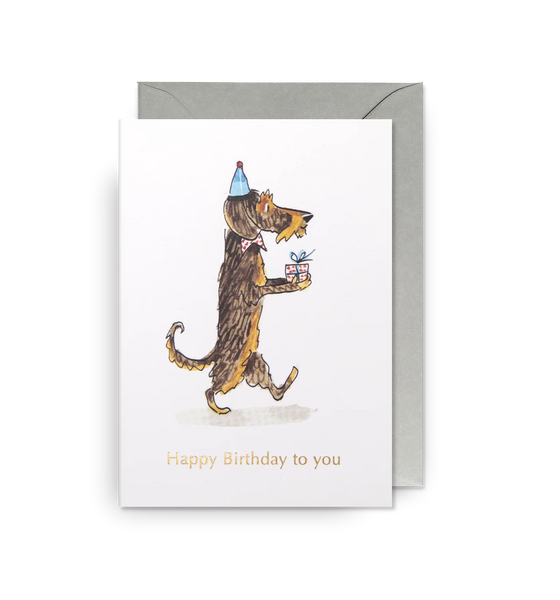 'Happy Birthday To You Dachshund' by Lagom