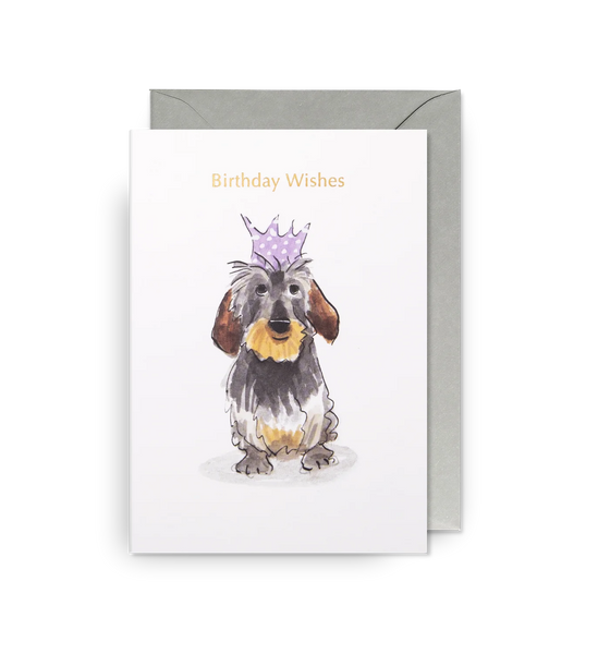 'Birthday Wishes Dachshund' Card
