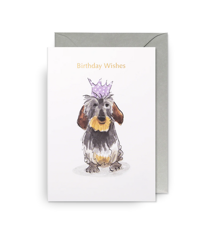 'Birthday Wishes Dachshund' Card