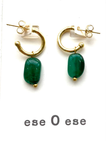 Green Candy Earrings by Ese O Ese