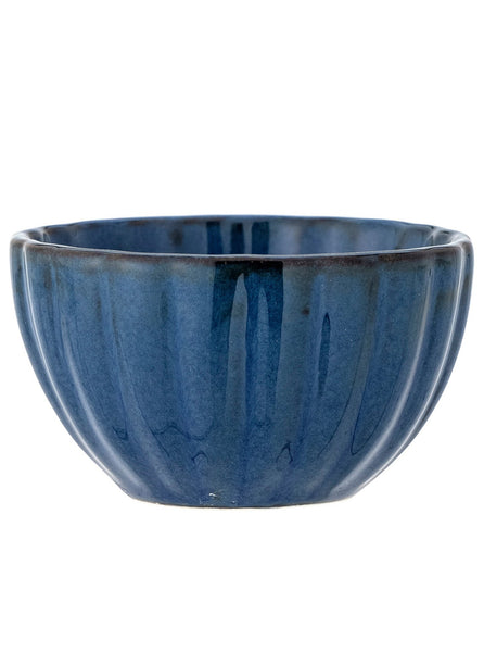 Small Dark Blue Stoneware Bowl