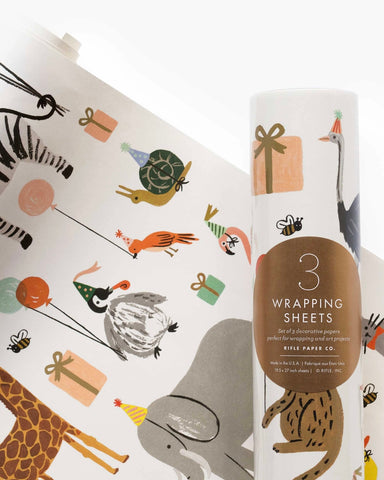 Party Animals Wrapping Sheets by Rifle Paper co