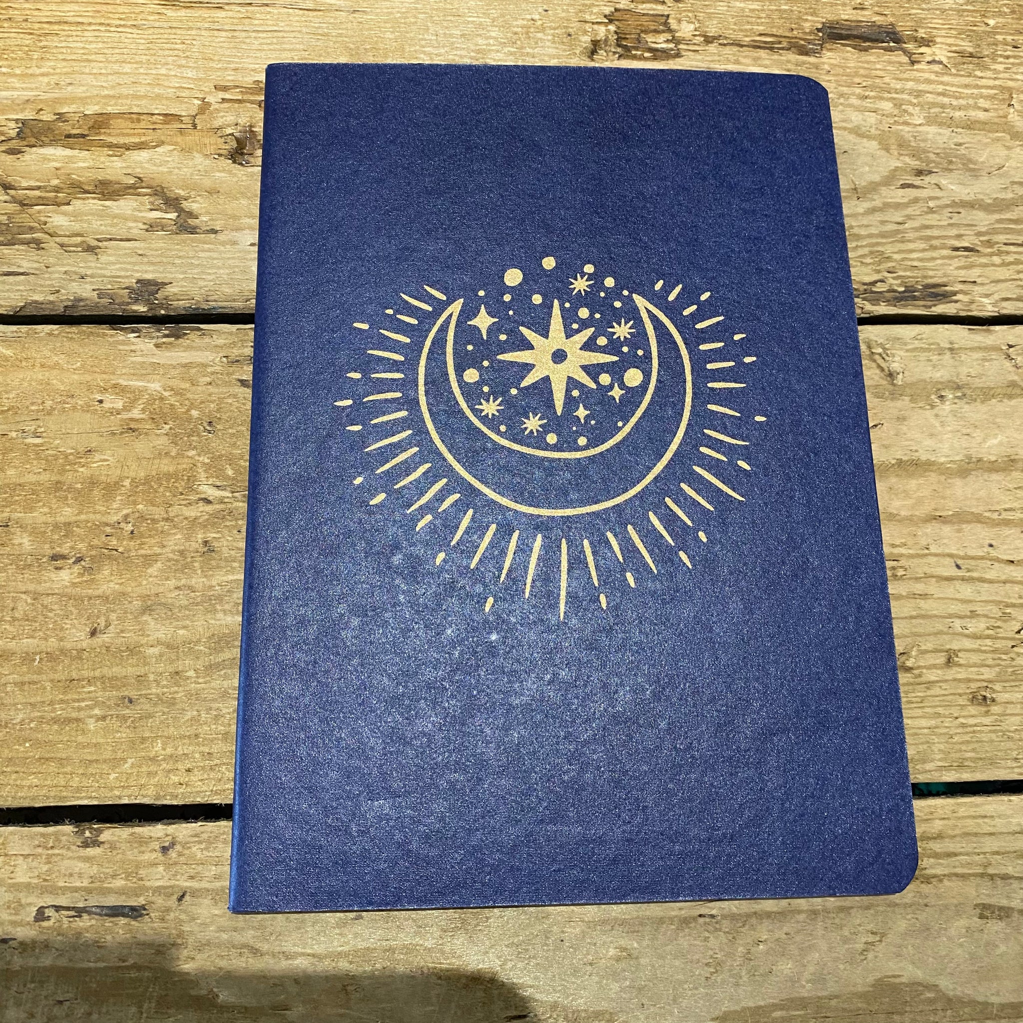 Blue Moon Heart Lined Note Book
