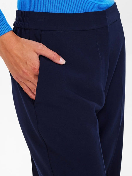 Navy 7/8 Jersey Trousers by Nümph