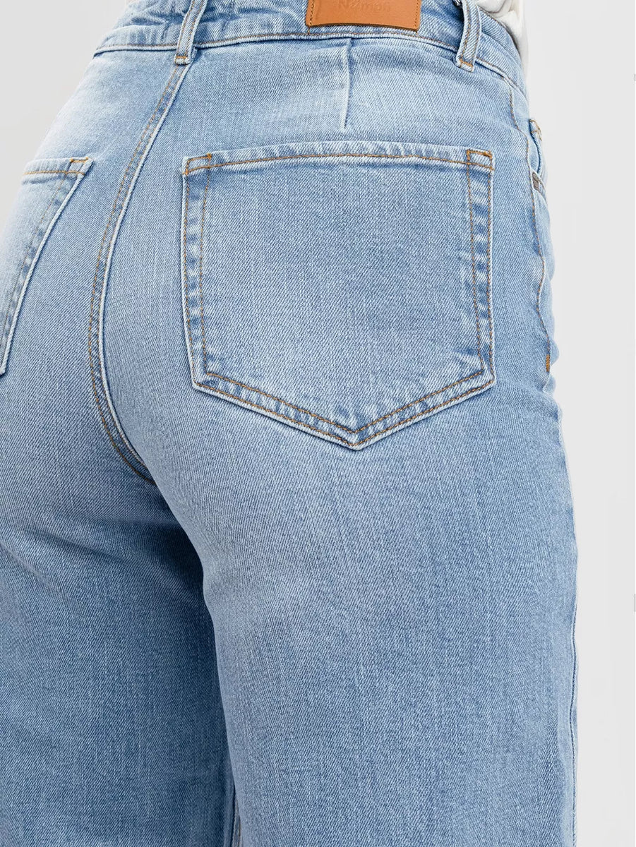 【専用】23ss ドゥーズィエムクラス CROPPED DENIM ブルー 38 Light Blue Denim Wide Jean (short 28”) by Nümph – CASHMERE GOOSE