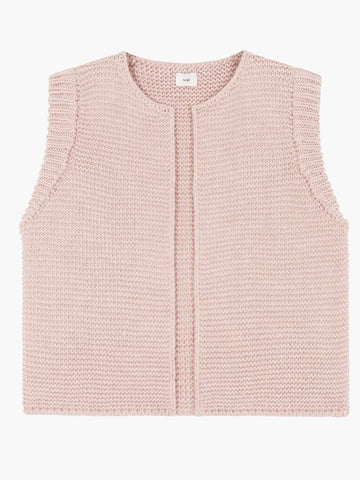 Pink Knitted Gilet by An’ge