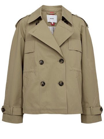 Short Tannin Trench Coat by Numph