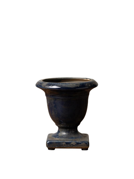 Small Dark Blue Glazed Vase