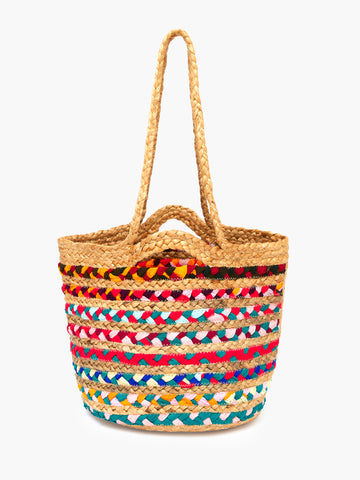 Multi Coloured Woven Bag By Great Plains