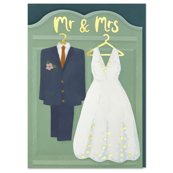 'Mr & Mrs' Card by Raspberry Blossom