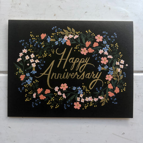 Anniversary Wreath Card By Rifle Cards