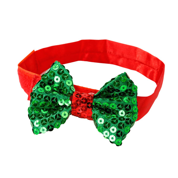 Dog Sequin Bow Tie