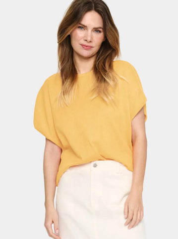 Mila Yellow Pullover by Saint Tropez