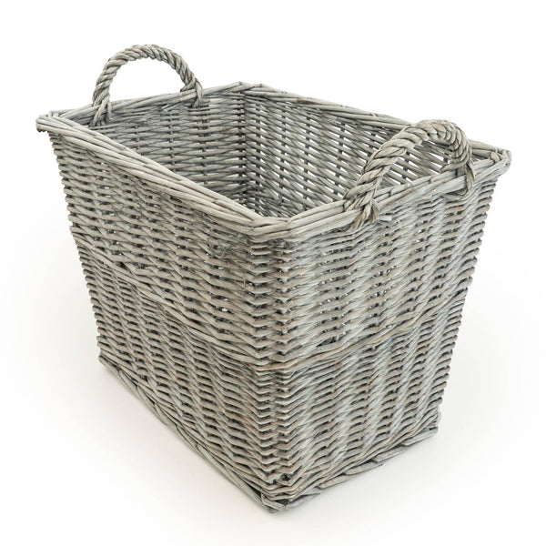 Rectangular Wicker Log Basket