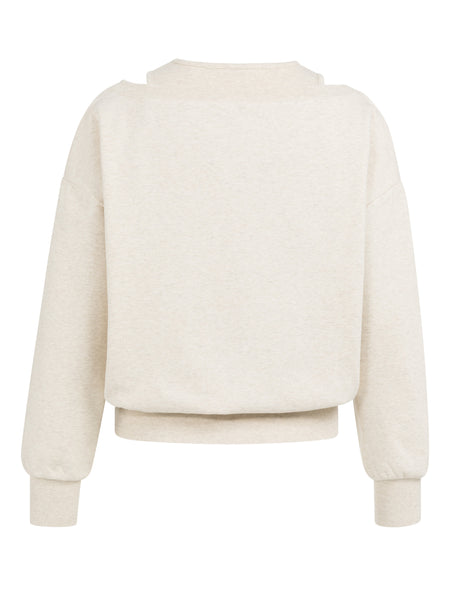 Ecru Layered Sweatshirt by Yaya