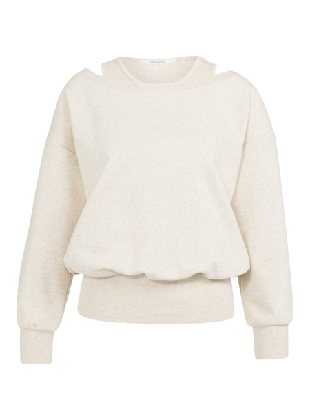 Ecru Layered Sweatshirt by Yaya