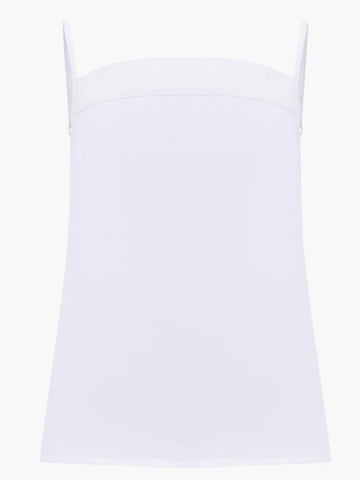 Off White Denim Tie Back Top By Great Plains