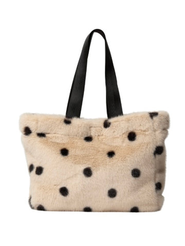 Polkadot Faux Fur Bag by Numph