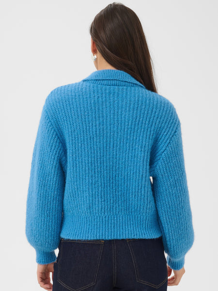 Cobalt Blue Polo Jumper By Saint Tropez