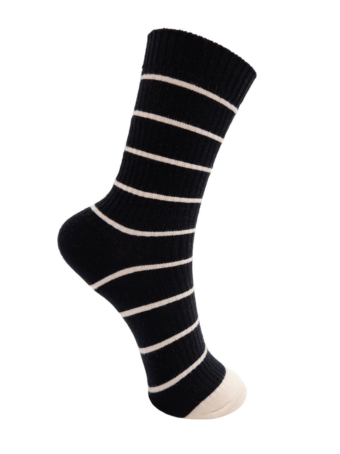 Black Striped Socks by Black Colour