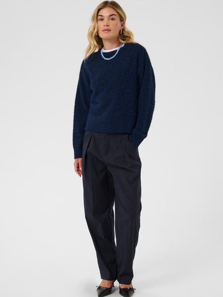 Midnight Blue Knit Jumper By Saint Tropez