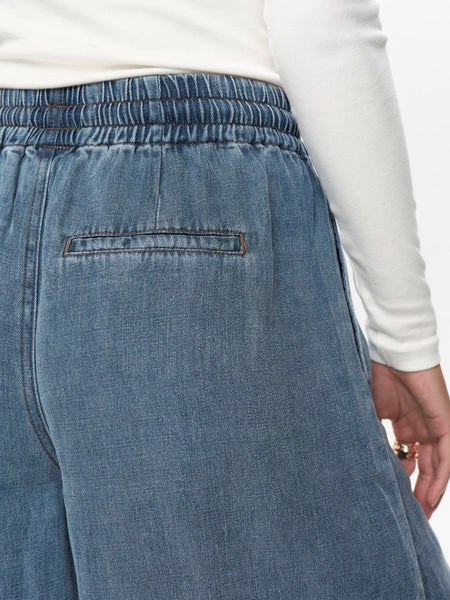 Denim Drawstring Shorts by Numph
