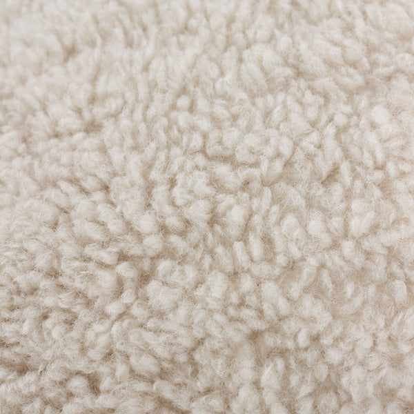 Ecru Olann Faux Shearling Cushion