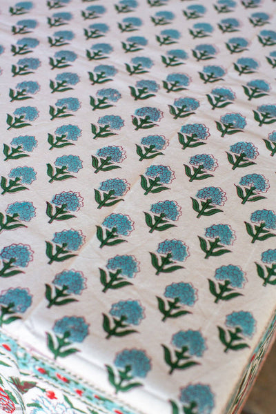 Stanton Block Print Tablecloth 150 x 220cm