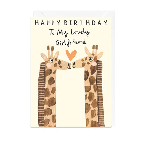 Happy Birthday Girlfriend Card by Jolly Awesome