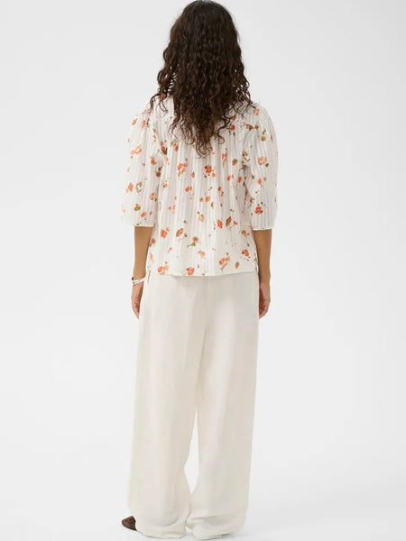 Orange Floral Blouse By Soaked
