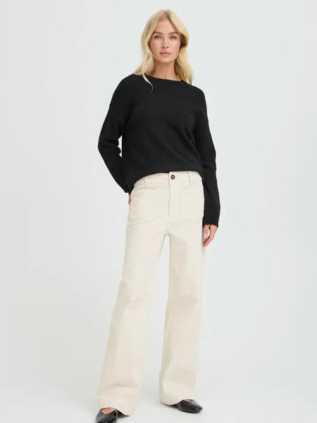 Ecru Front Pocket Cords by B.Young