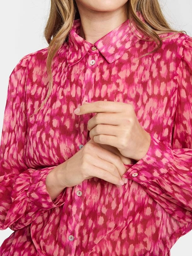 Fuchsia Print Shirt by Saint Tropez