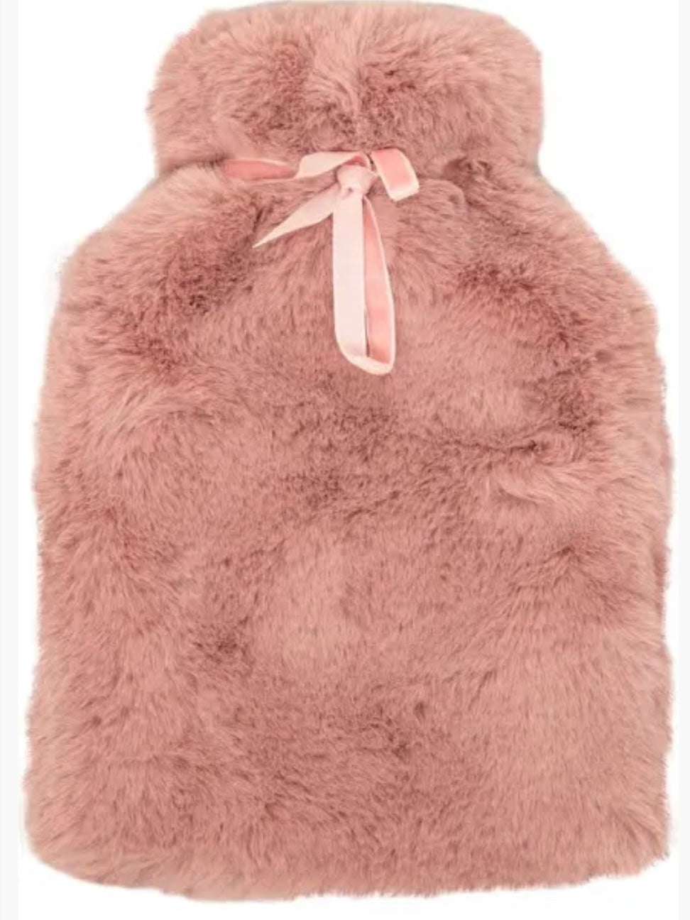 Pink Luxury Faux Fur Teddy Hot Water Bottle