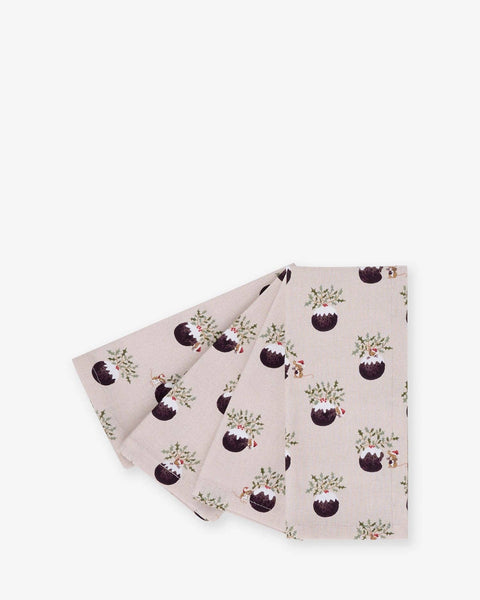 Christmas Puddings Napkin