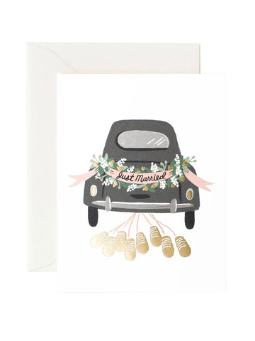 Just Married Car by Rifle Cards