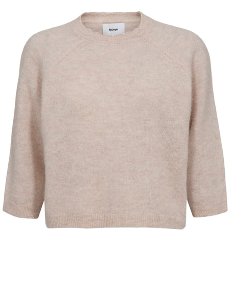 Ballet Pink Scallop Neck Fine Knit By Nümph