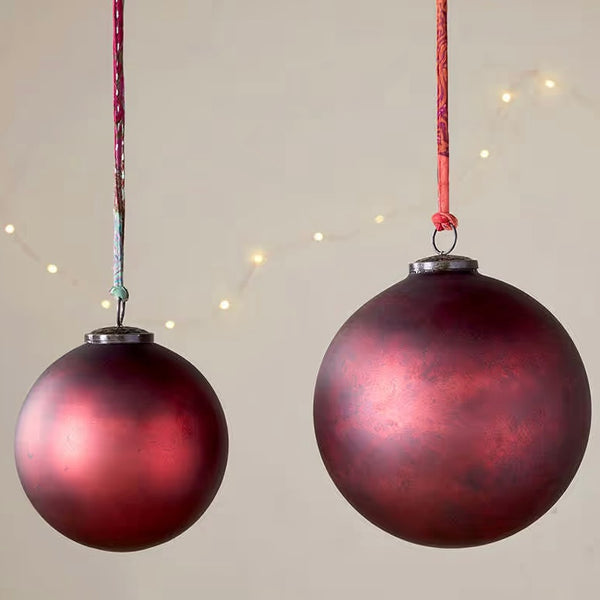 OKO Large Statement Bordeaux Bauble