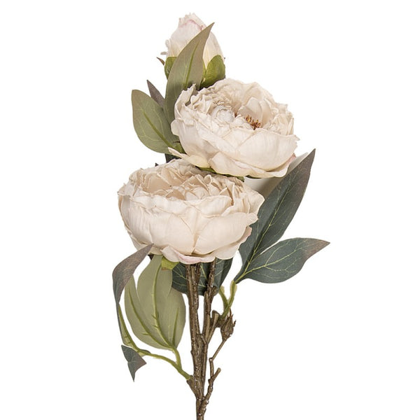 Artificial Soft White Peony