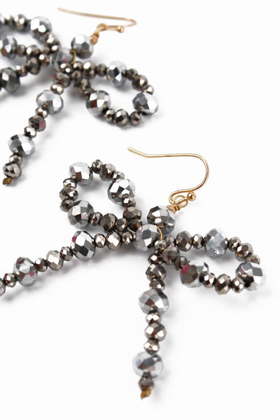 Beaded Bow Earring by My Doris