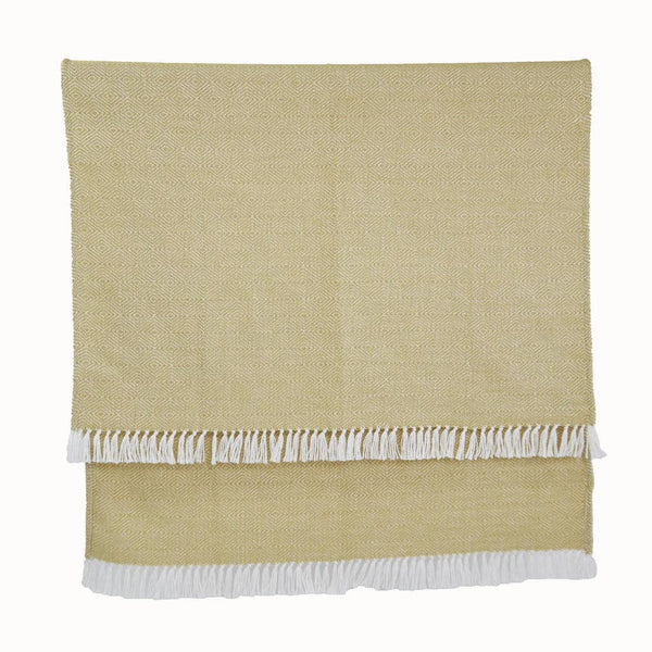 Diamond Butter Yellow Blanket by Weaver Green