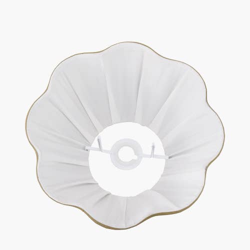 Malia 30cm Olive Green Pleated Scalloped Lamp Shade