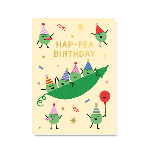 Hap-pea Birthday Card by Stormy Knight