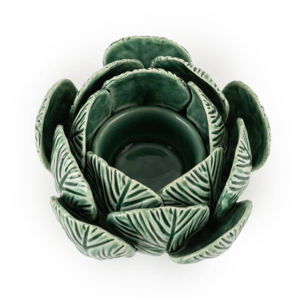 Green Tealight Cabbage Holder