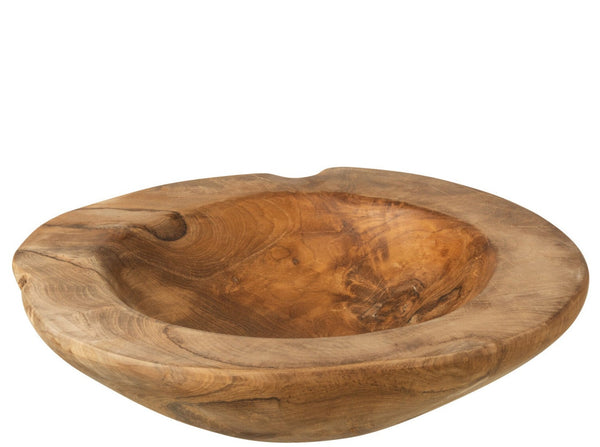 Small Irregular Teak Wooden Bowl